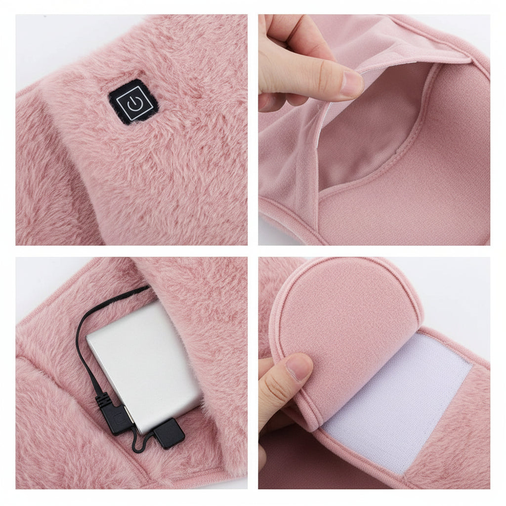 🌟 Tongo Cozy Warm – Ceinture Chauffante 2-en-1 : Mains & Taille