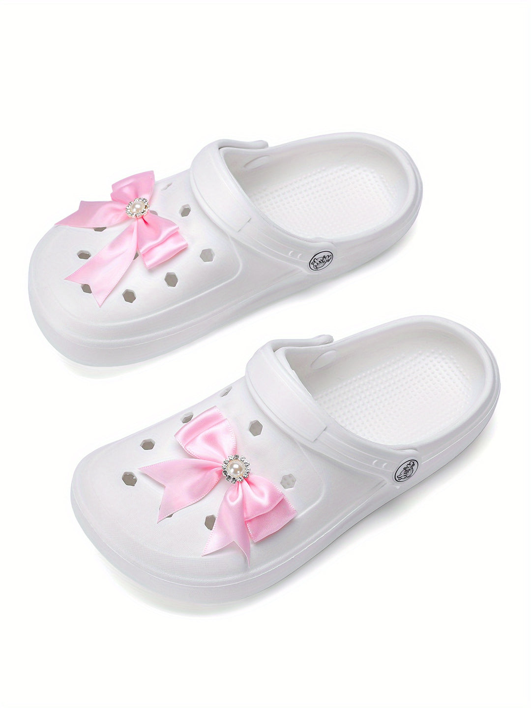 1pc Fashionable Women'S Clogs - EVA Soft-Sole, Non-Slip Comfortable & Lightweight Shoes with Floral Embellishments, Perfect for Home & Outing, All Seasons, Hand Washable, CIVHOM Brand, Home Comfort Shoes|Floral Embellished Sh