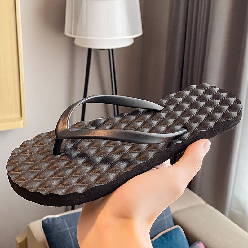 Summer Candy Color Flip Flops, Stylish Lightweight Summer Beach Flat Slide Shoes, Comfy Indoor & Outdoor Vacation Slides