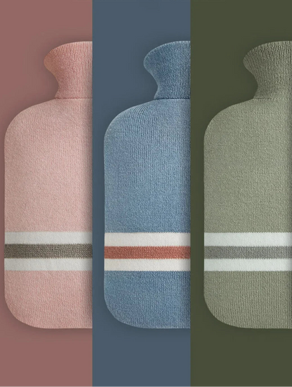 Bouillotte Classique à Rayures – Soulagement Douleurs & Crampes
