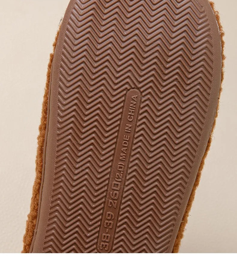 Chaussons d'Hiver Antidérapants – Intérieur Polaire