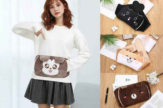 Ensemble Ceinture Bouillotte 3-en-1 – Design Kawaii & Chaleur Douce