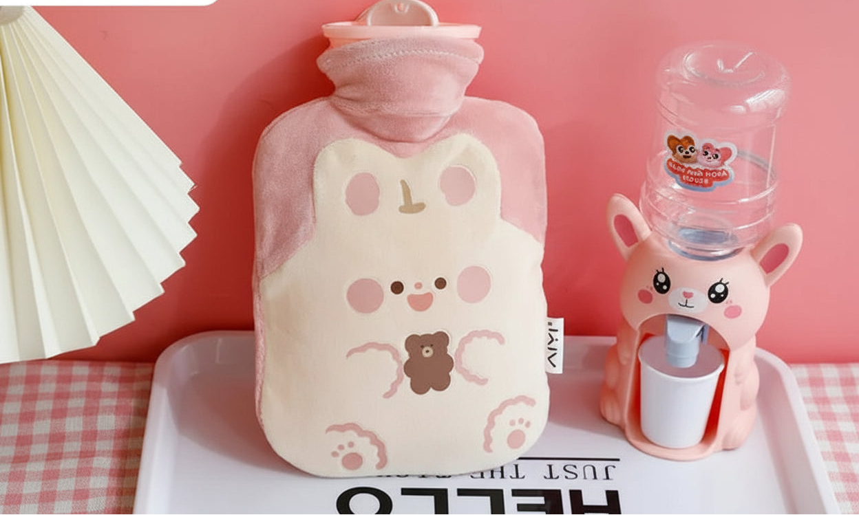 Bouillotte doudou Kawaii - Réconfort & Soulagement des Douleurs