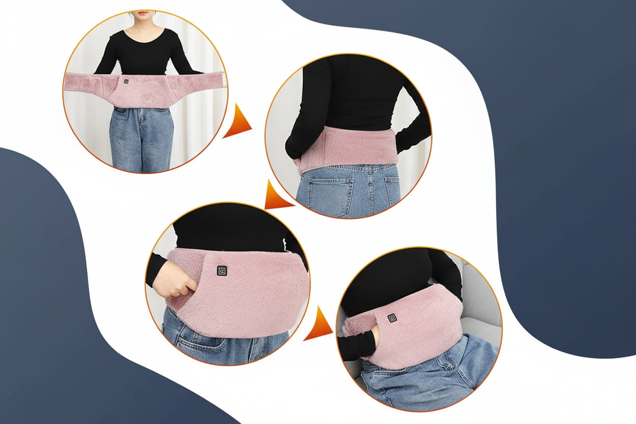 🌟 Tongo Cozy Warm – Ceinture Chauffante 2-en-1 : Mains & Taille