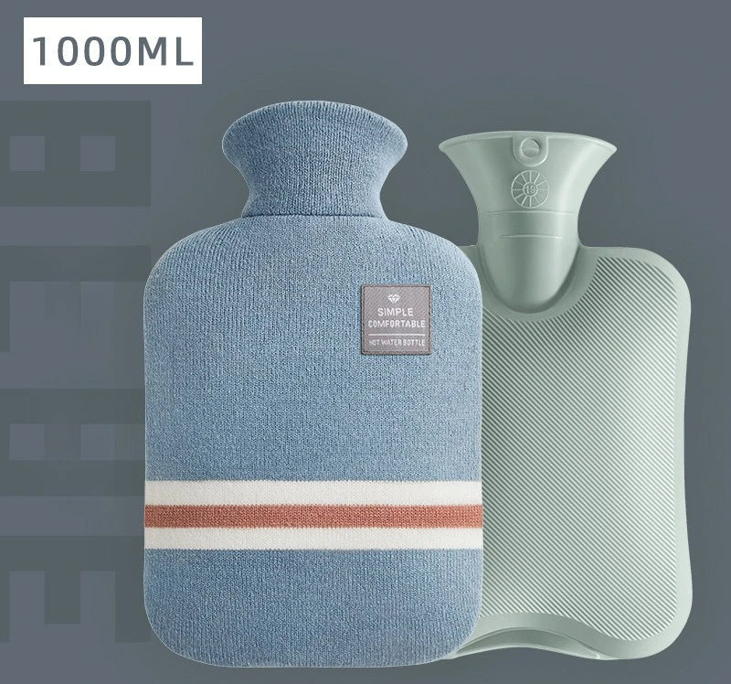 Bouillotte Classique à Rayures – Soulagement Douleurs & Crampes