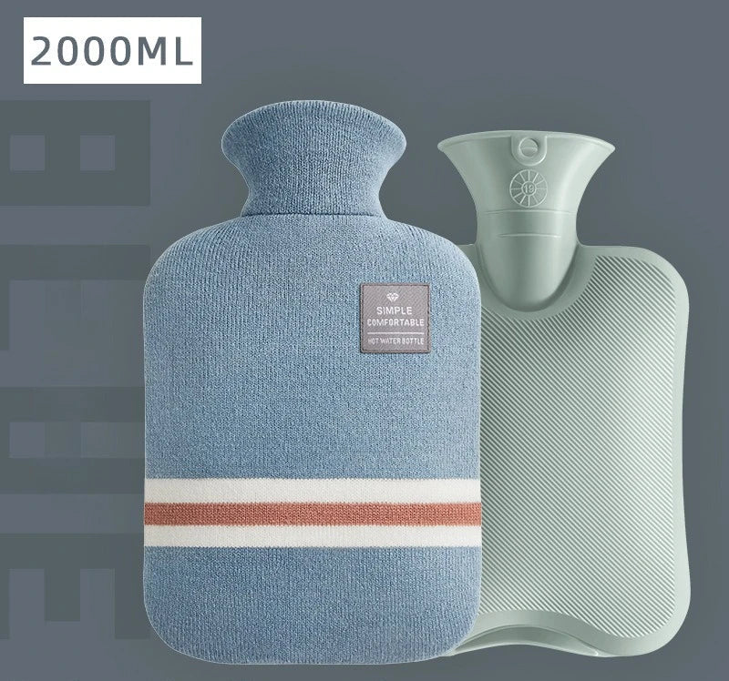 Bouillotte Classique à Rayures – Soulagement Douleurs & Crampes