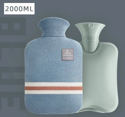 Bouillotte Classique à Rayures – Soulagement Douleurs & Crampes