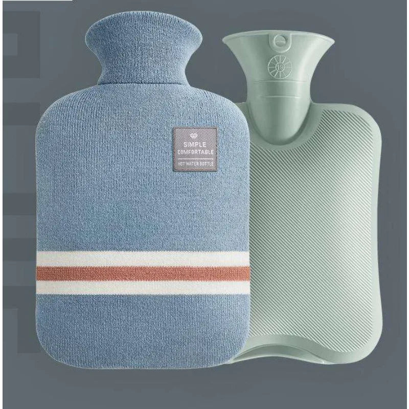 Bouillotte Classique à Rayures – Soulagement Douleurs & Crampes