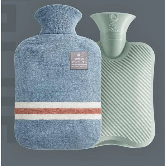 Bouillotte Classique à Rayures – Soulagement Douleurs & Crampes