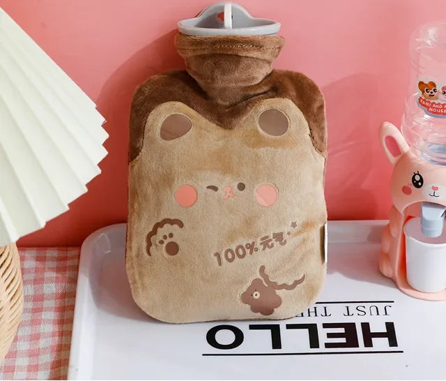 Bouillotte doudou Kawaii - Réconfort & Soulagement des Douleurs