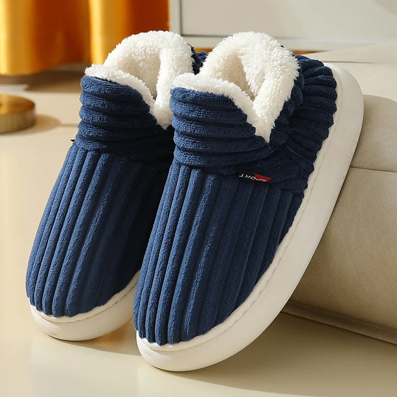 Chaussons Cocooning mixtes – Confort Thermique & Semelle Souple