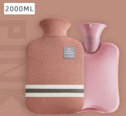 Bouillotte Classique à Rayures – Soulagement Douleurs & Crampes