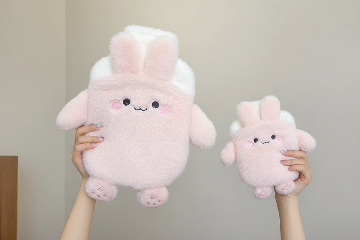 Bouillotte Peluche Kawaii – Confort & Soulagement Menstruel