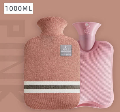 Bouillotte Classique à Rayures – Soulagement Douleurs & Crampes