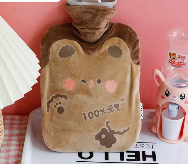 Bouillotte doudou Kawaii - Réconfort & Soulagement des Douleurs