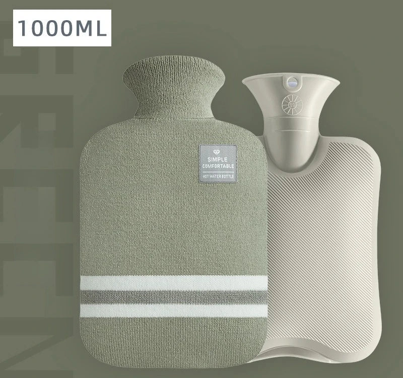 Bouillotte Classique à Rayures – Soulagement Douleurs & Crampes