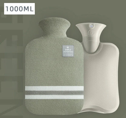 Bouillotte Classique à Rayures – Soulagement Douleurs & Crampes