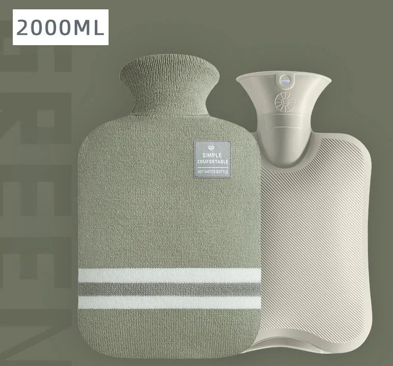 Bouillotte Classique à Rayures – Soulagement Douleurs & Crampes