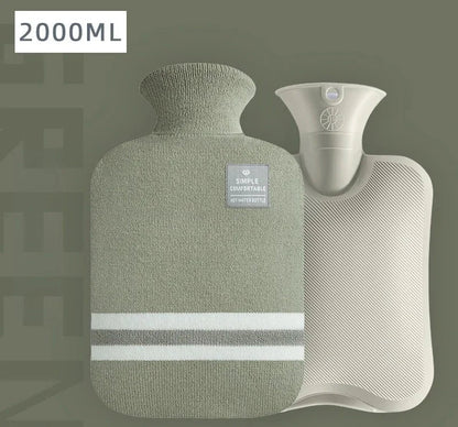 Bouillotte Classique à Rayures – Soulagement Douleurs & Crampes