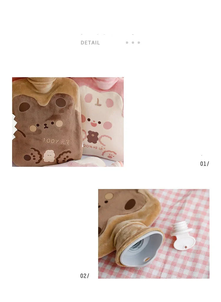 Bouillotte doudou Kawaii - Réconfort & Soulagement des Douleurs