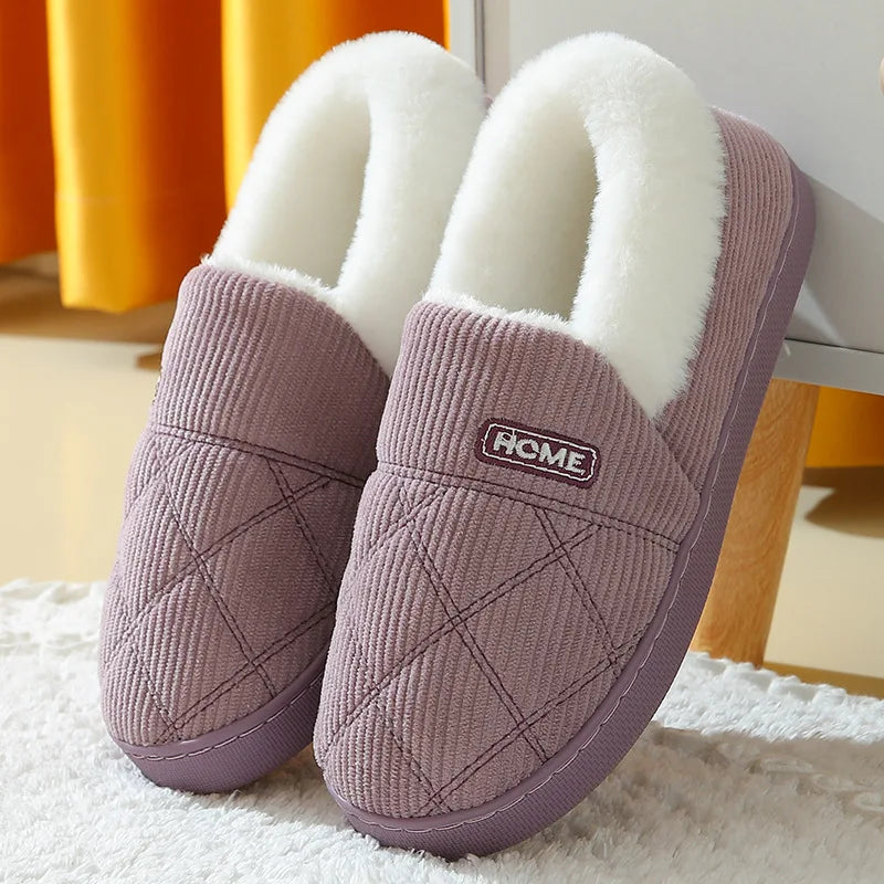 Chaussons Cocooning mixtes – Confort Thermique & Semelle Souple