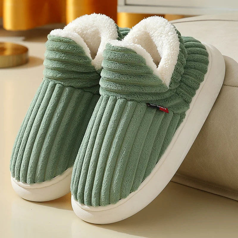 Chaussons Cocooning mixtes – Confort Thermique & Semelle Souple