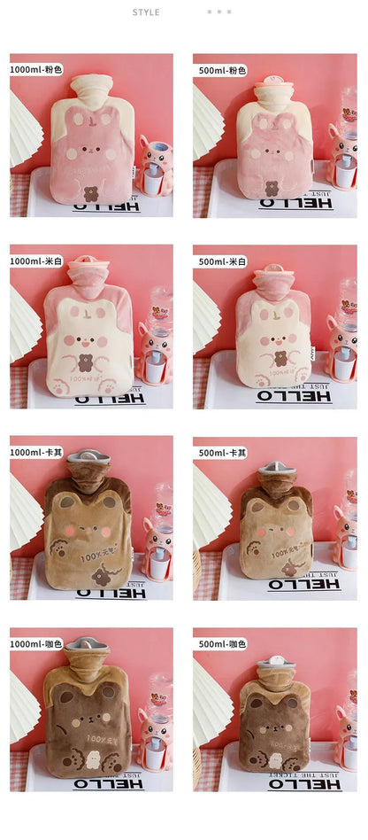 Bouillotte doudou Kawaii - Réconfort & Soulagement des Douleurs