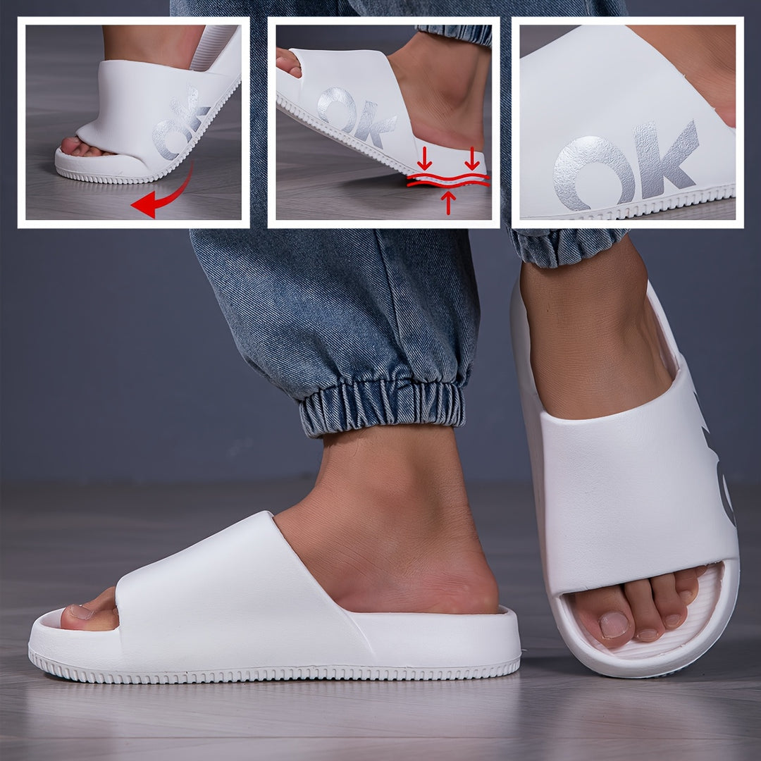 Unisex Super Soft Slippers, Casual Sandals, Indoor and Outdoor Beach Shower Open-Toe Shoes for Women in Summer. Flip Flops. Elegant. Ladies' Shoes