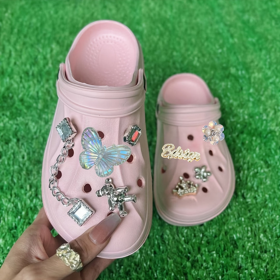 Women'S EVA Beach Shoes, Breathable Thick Sole Round Toe Mary-jane Sandals, Solid Color, No Printing, EVA Upper, Inner, Sole, Insole Material